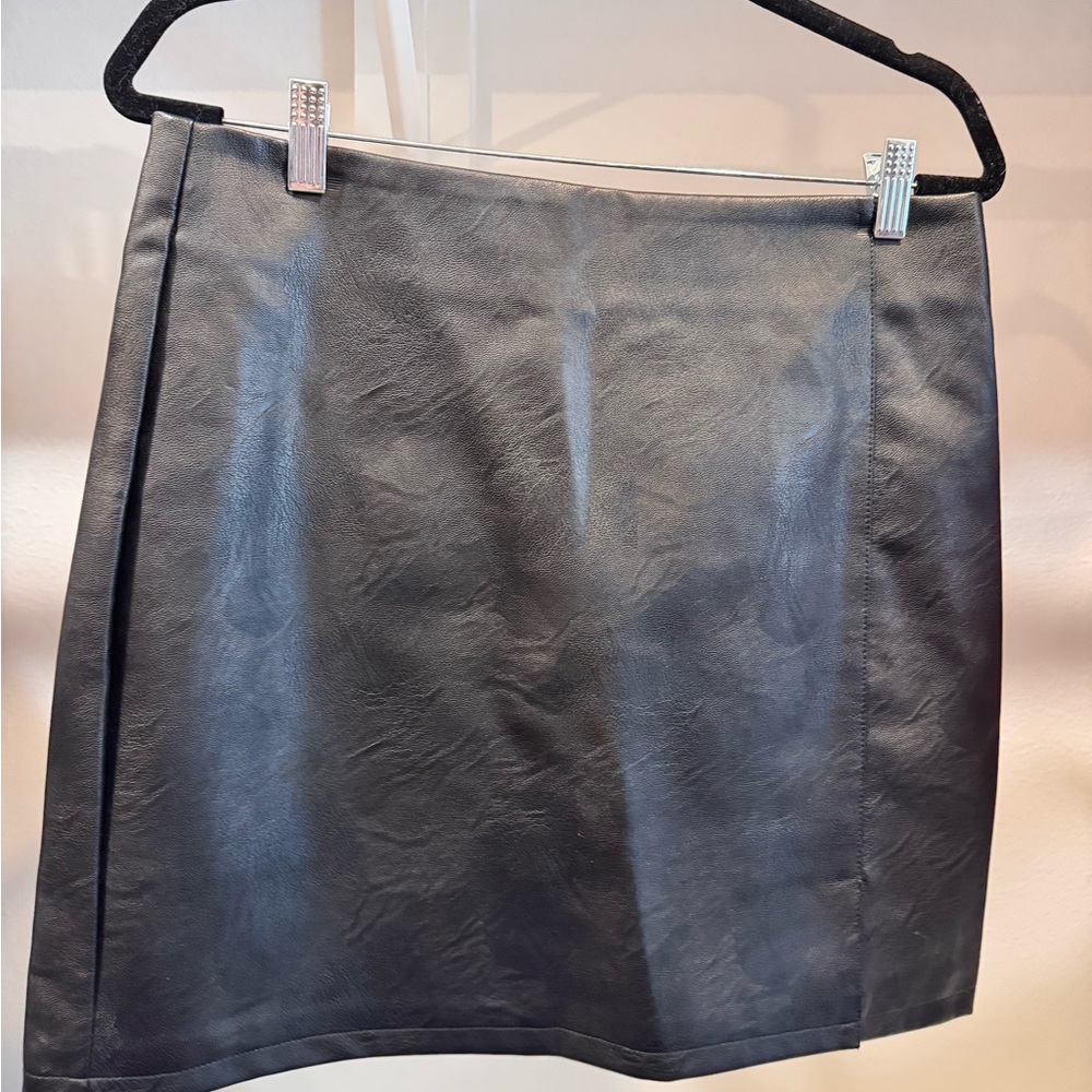 Topshop Dark Gray Mini Skirt